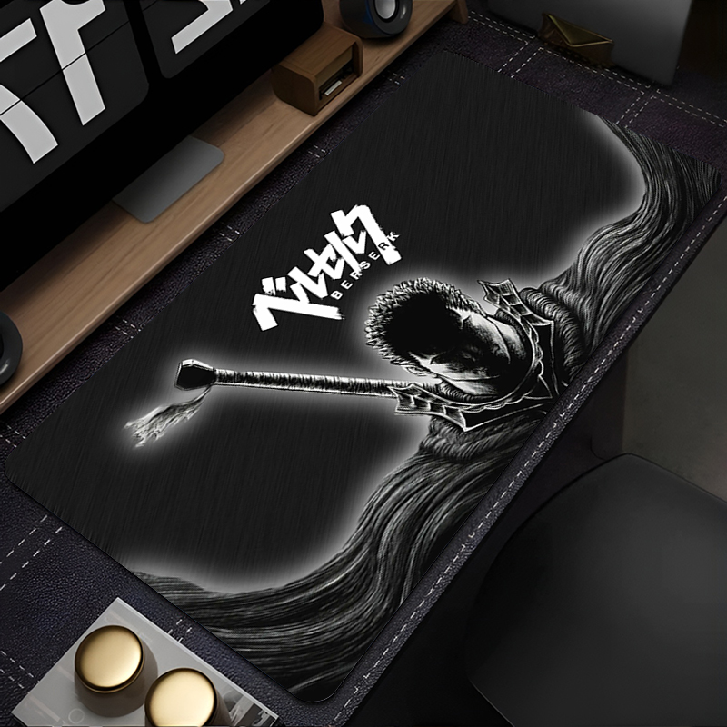 90x40cm Mouse Pad Computer B-BERSERK Smooth Flexible Gamer PC Computer Keyboard Pad Kawaii Locking Edge E-sports Mosuepad