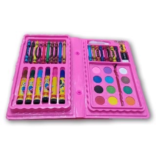 42 Pcs Set Color Gift Box, Crayons, Oil Pastels, Water Colors And More