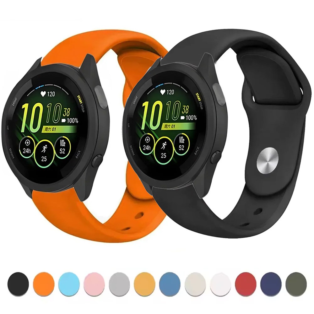 18mm 22mm 20mm Silicone Strap For Active 6 5/Vivoactive 6 5 Breathable Sport Band Correa Forerunner 55 645 245 165