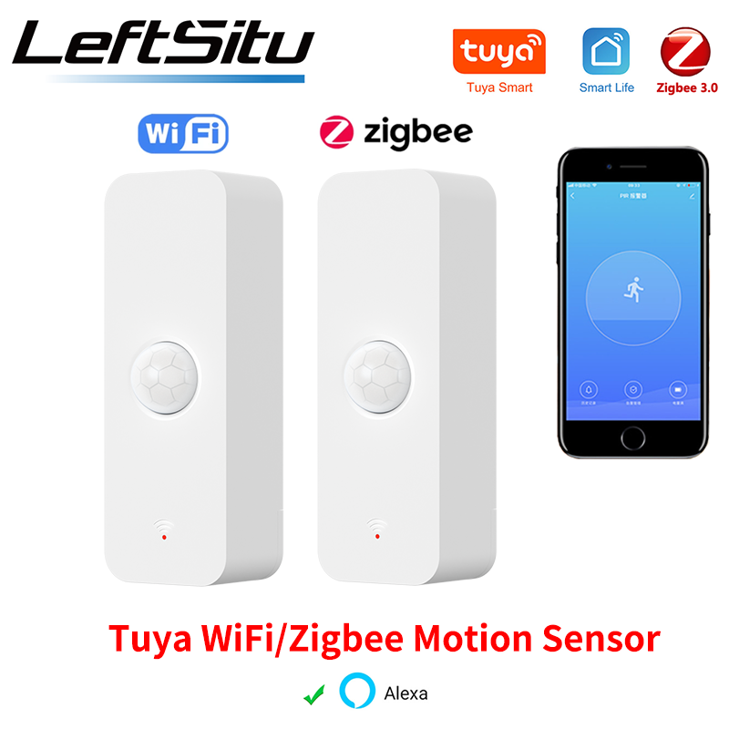 Tuya WiFi PIR Motion Sensor Smart Home Human Body Infrared Detector Security Smart Life Works With Alexa Home