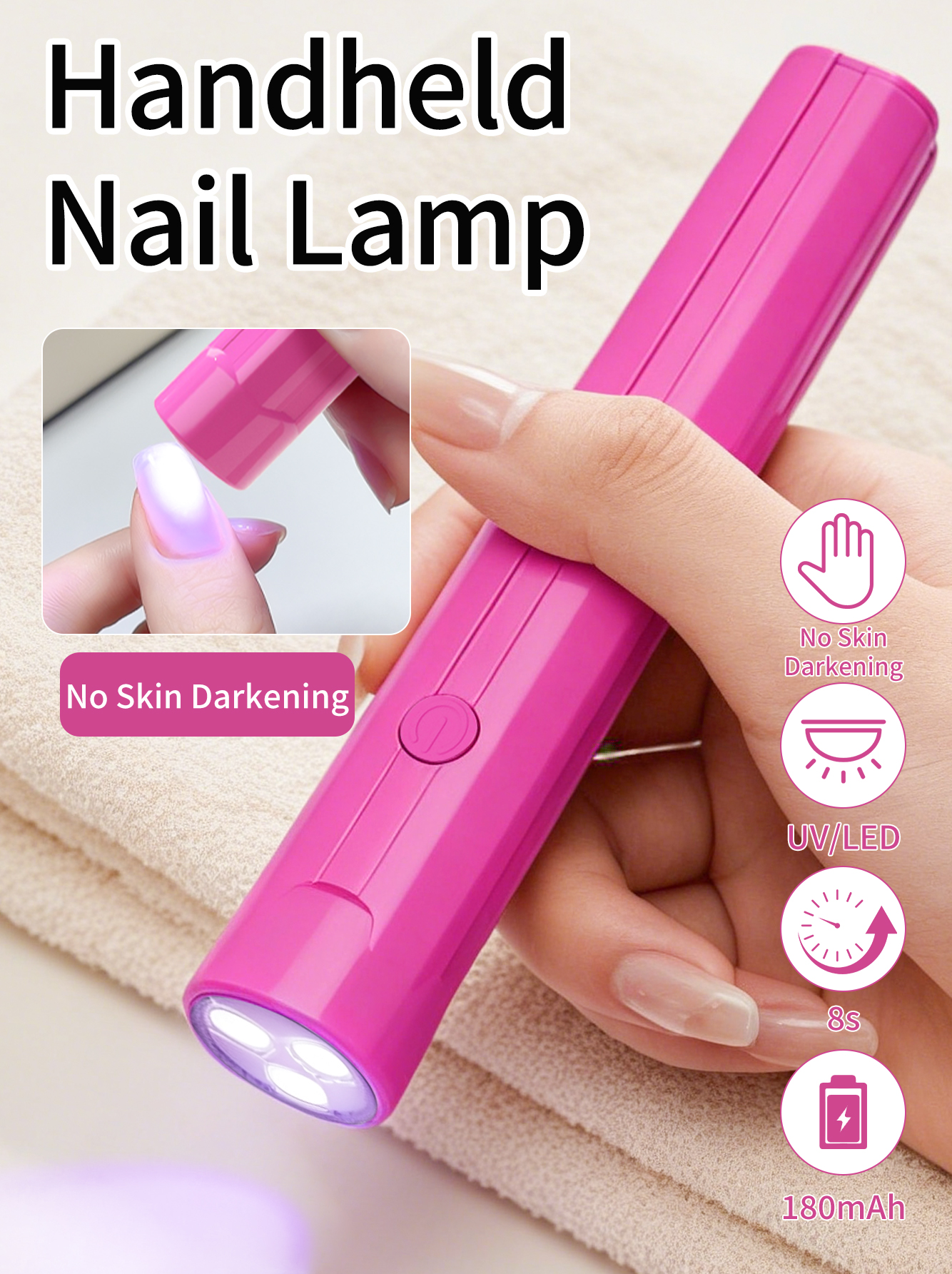 1PC Portable Manicure Led Nail Lamps Pen Mini Nail Lamps For False Nails Dryer Light Single Finger Drying Machine pen gpt