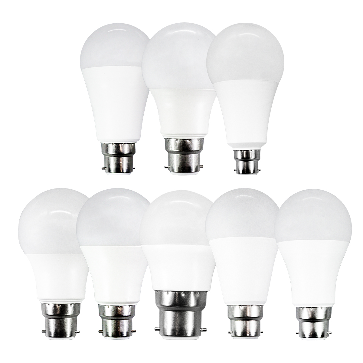 12PCS Bombilla LED Bulb Lamps B22 230V 220V 8W 9W 10W 12W 15W 18W 24W Daylight Hight Bright Lampada Living Room Home Luminair