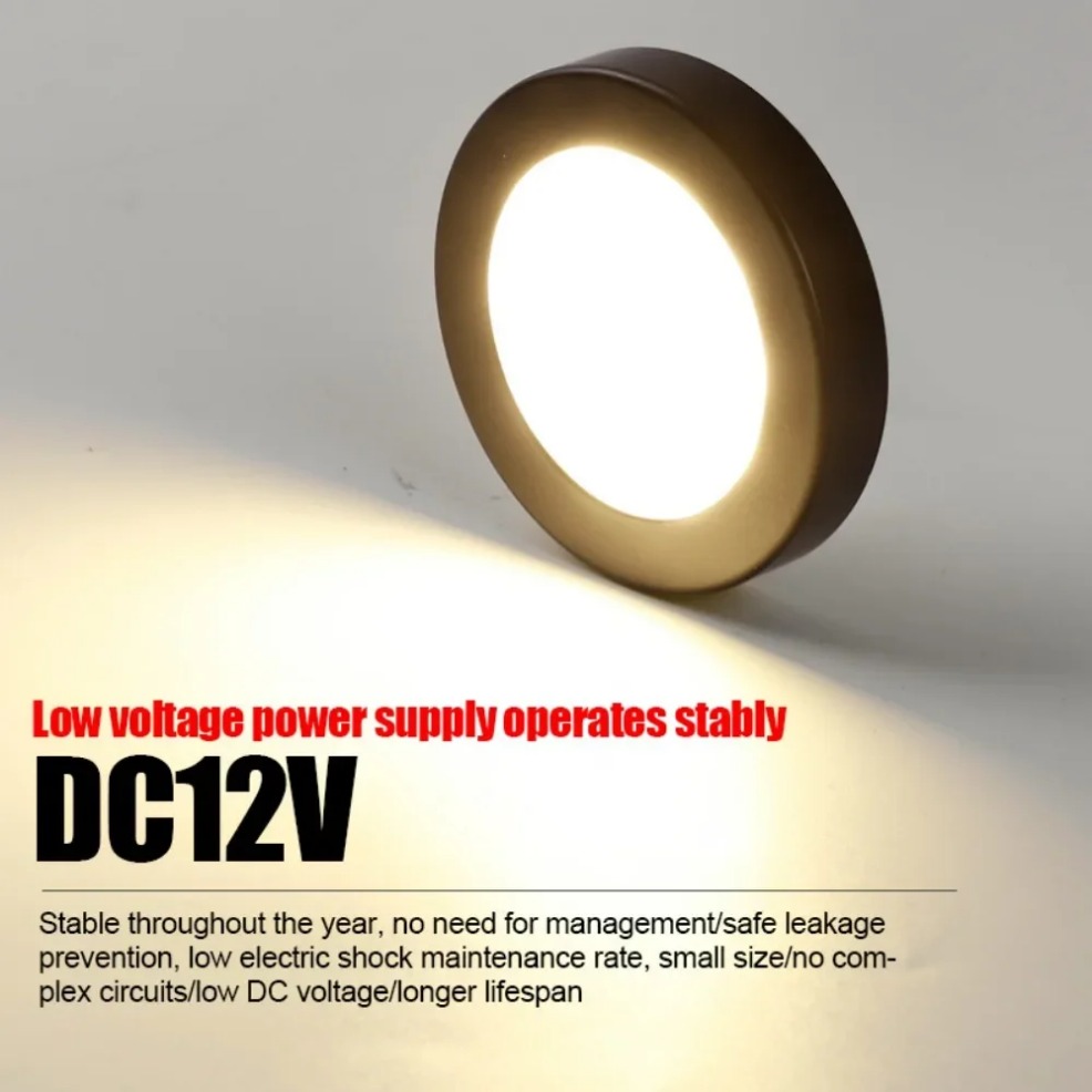 Ultra Thin LED Downlight DC12V 3W 5W LED Spot LightSurface Mounted LED Bedroom Ceiling Lamp Cabinet lighting 3000K 6000K