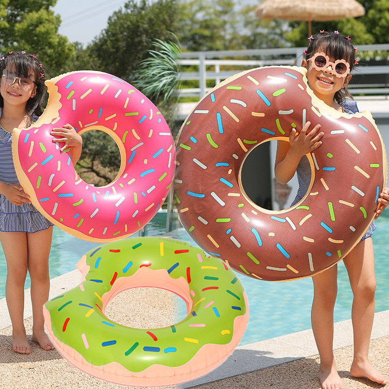 Summer Pool Inflatable Toys Cartoon Unicorn Shape Swimming Ring Toys for Kids Adults PVC Thickened Air Beach Party Water
