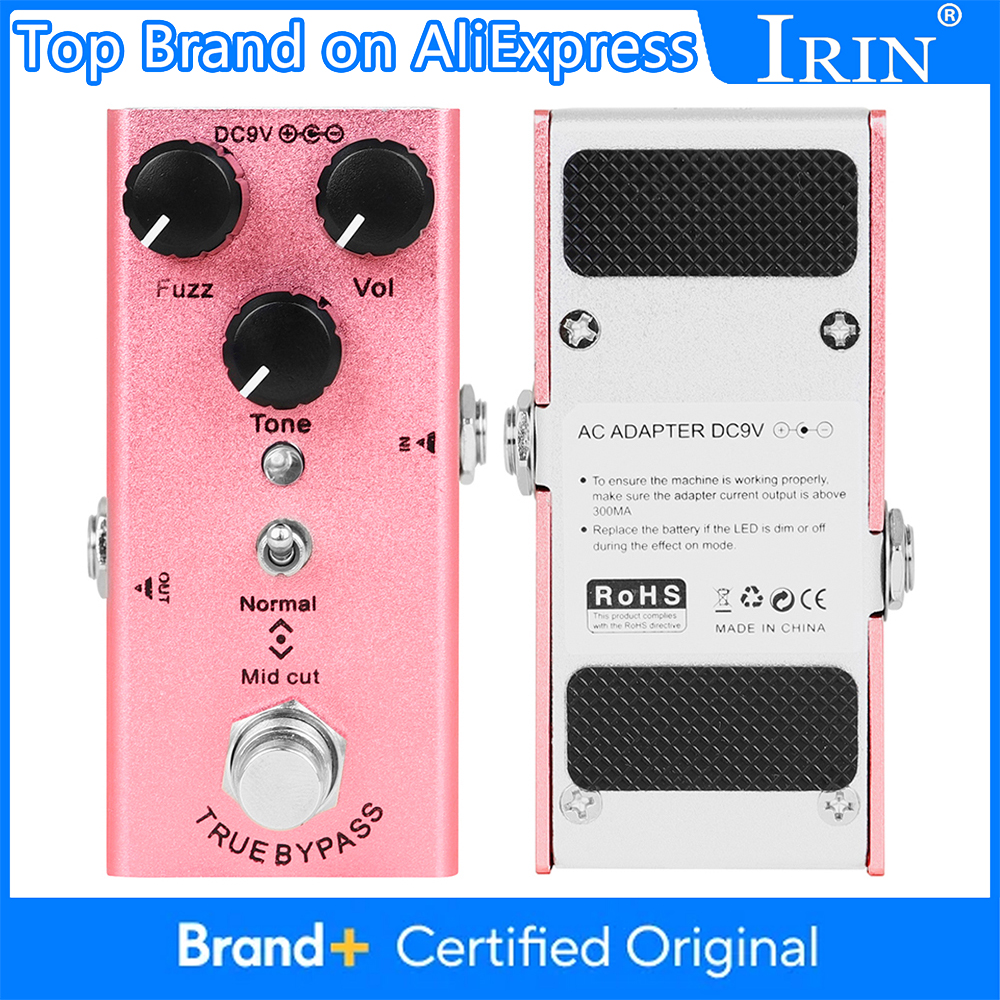 IRIN Classic Sound Fuzz Effect Pedal High Quality Aluminum Alloy Pedal Noise Reduction&Sound Effect Single Electric Guitar Parts
