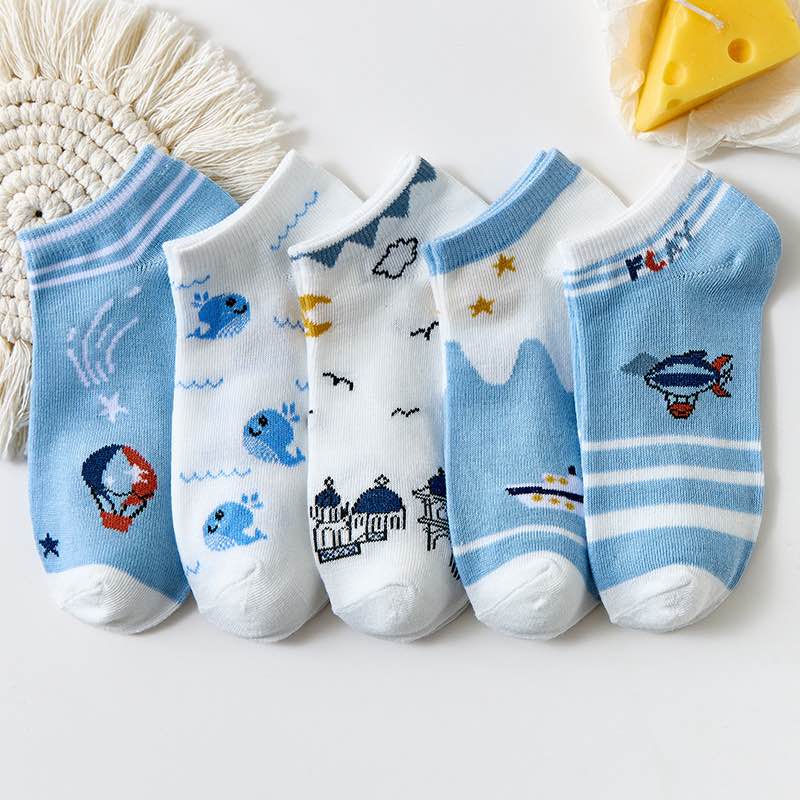 Every step tells a story. 🩵 Cute cartoon socks designed for comfort and fun.