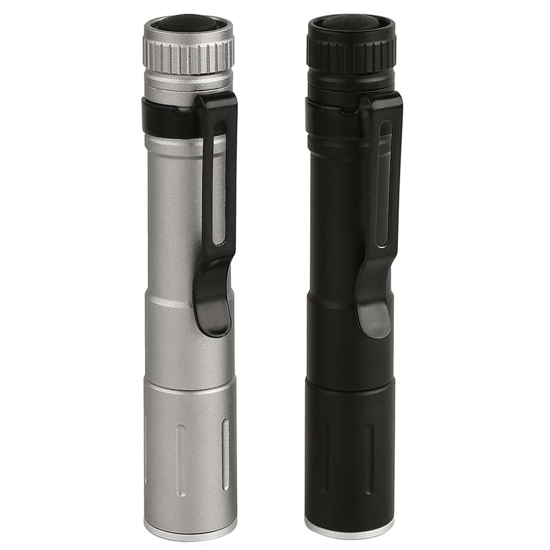 395nm UV LED Portable Mini Pen Flashlight with Clip 3 Lighting Modes Zoomable Pocket Ultraviolet Money Detector Lamp Light