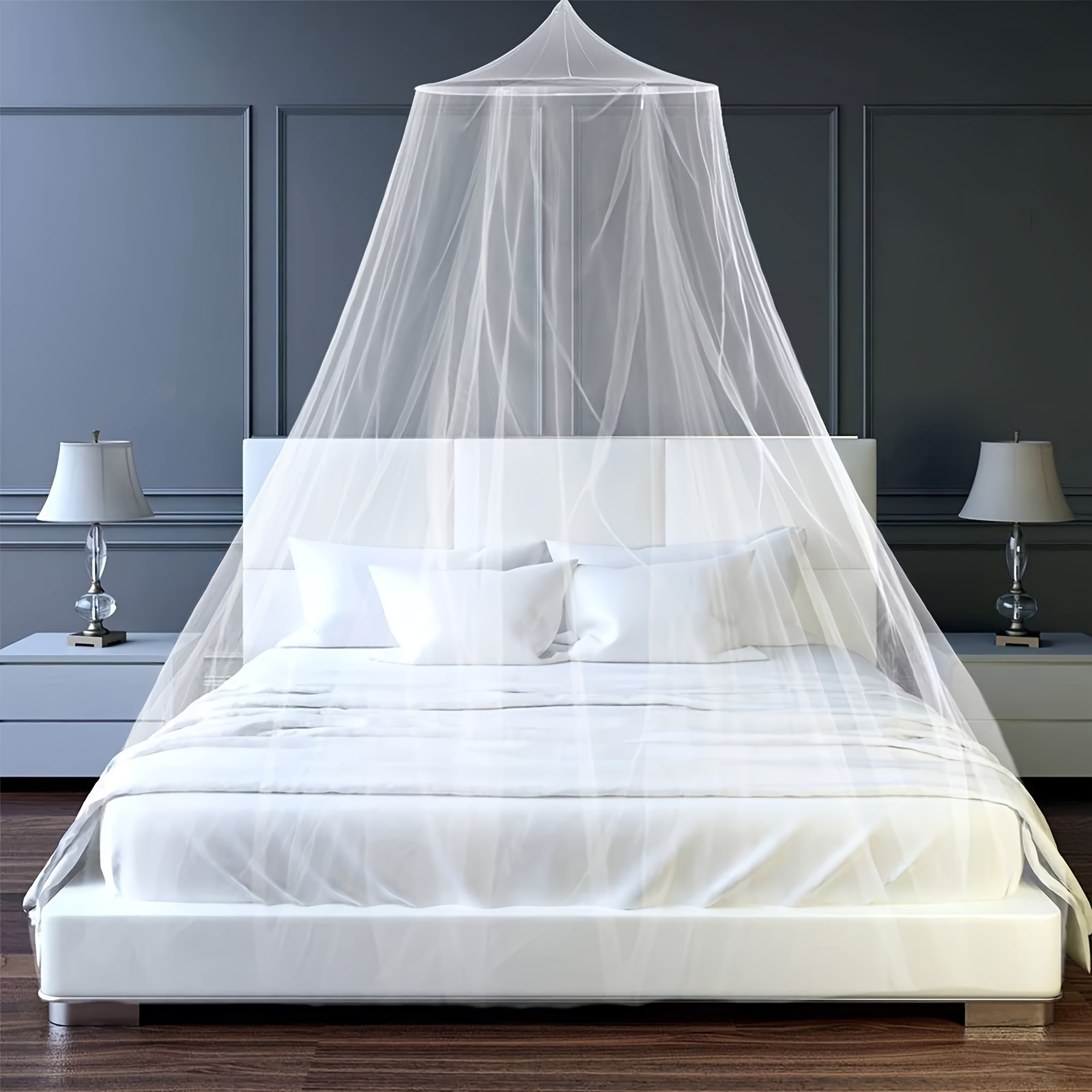 Dome Mosquito Net Bed Canopy - Full Coverage Insect-Proof Ceiling Net, Washable Mesh Design, Suitable for Indoor and Outdoor Camping, Mosquito Barrier