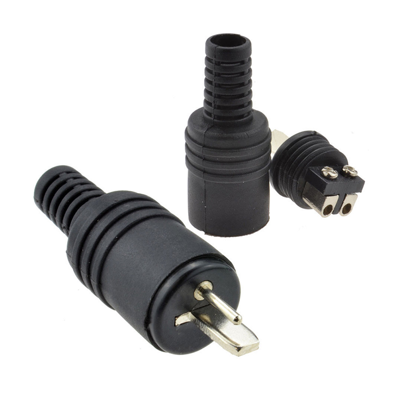 Hot 2pcs/lot 2Pin Din Socket Speaker And HiFi Connector Screw Terminals Audio Lamp Power Signal Plug