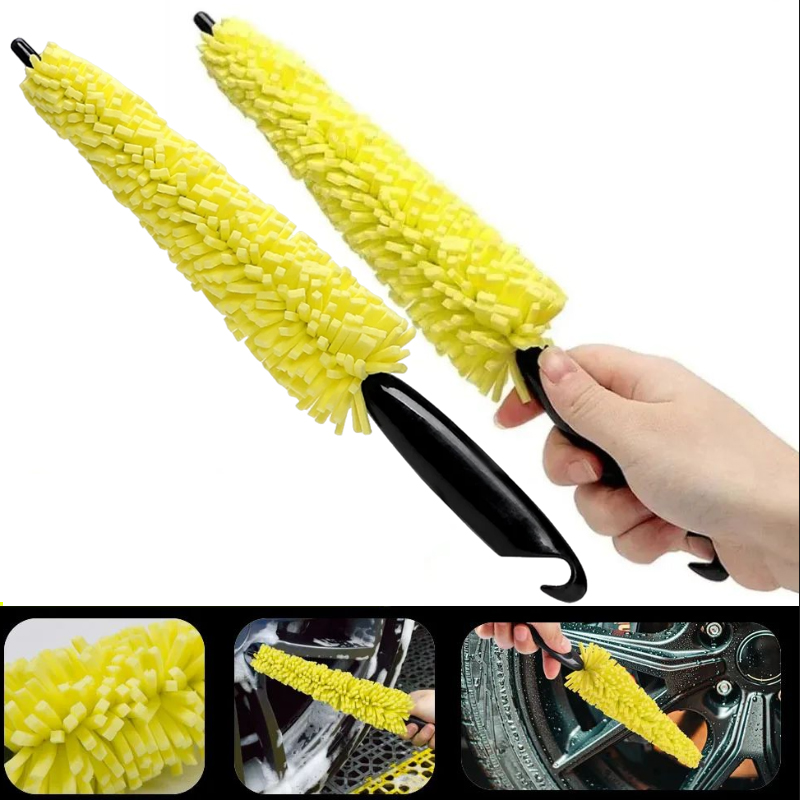 1Pc Car Wheel Cleaner Brush Tire Rim Cleaning Tool Auto Scrub Washing Vehicle Washer Dust Cleaner Sponge Car Washer for Auto