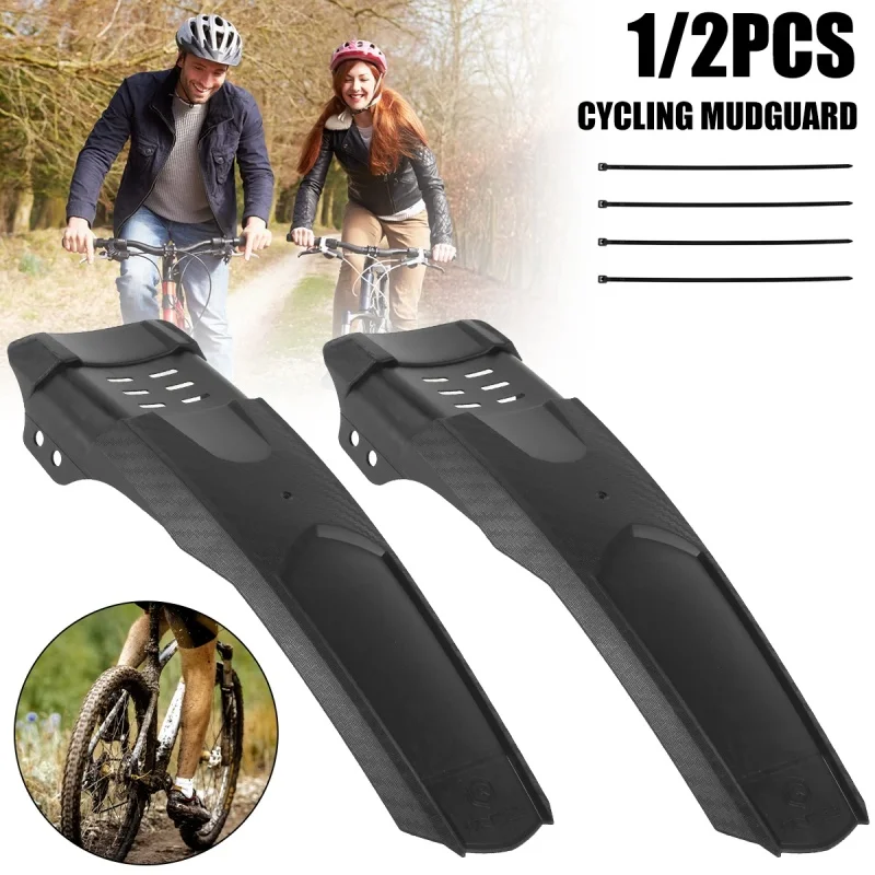 1/2 Pcs Mountain MTB Bicycle Fenders 29cm Front/Rear Widened Tires Mudguard Universal Mud Flaps Cycling Accessory