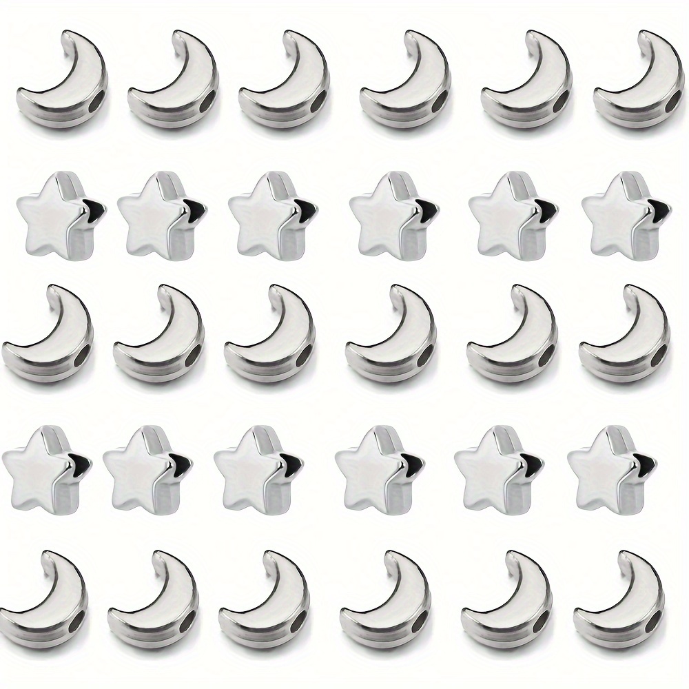 100/400pcs Creative Star Moon Shape CCB Plastic Beads For Jewelry Making DIY Special Festival Birthday Party Decoration Gifts