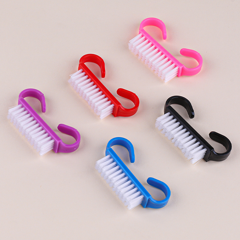 10Pcs/20Pcs Nail Cleaning Brushes For Nail Care Powder Dust Soft Remover Manicure Tools Plastic Handle Cleaning Nail Salon Brush