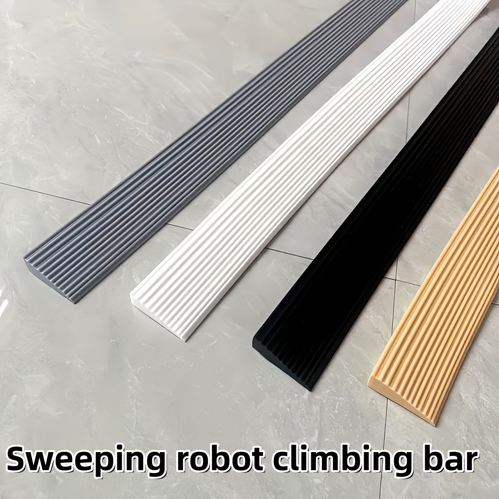 1pc 80cmX5.5cm Multi Purpose Ramp Mat Door Threshold Ramp Self Adhesive Durable Striped Stair Anti Slip Home Accessibility