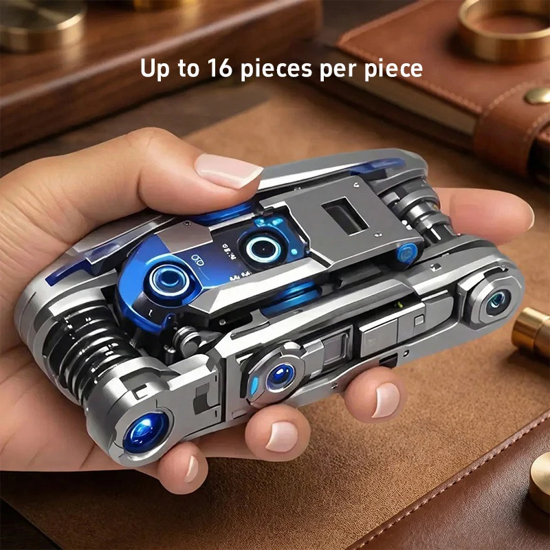 16-in-1 Socket Wrench Set Portable Folding Screwdriver Multi-Tool Compact EDC Repair Kit for Electronics & Bicycle Easy to Use