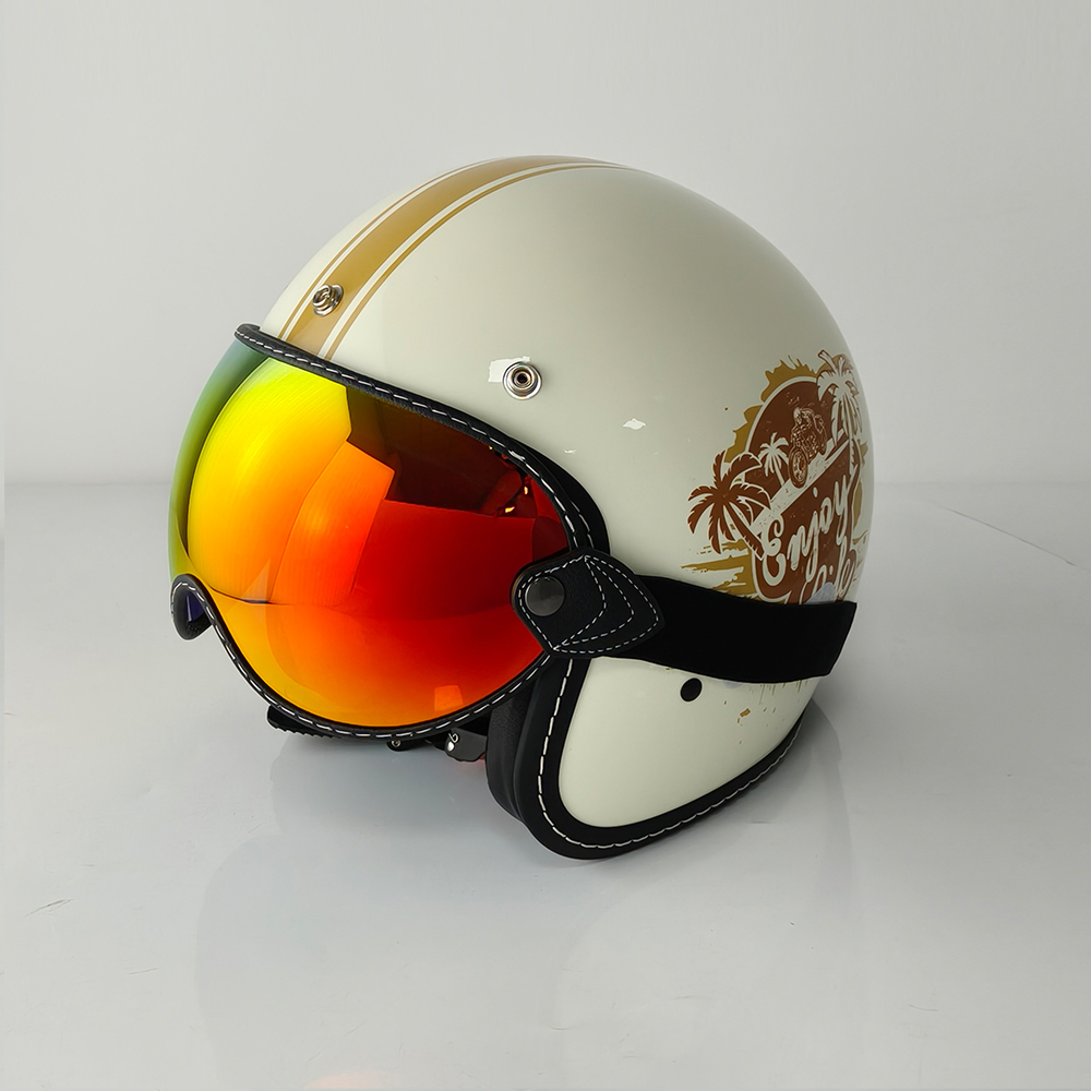 helmet bubble visor top quality open face motorcycle helmet visor 9 color available vintage helmet windshield shield