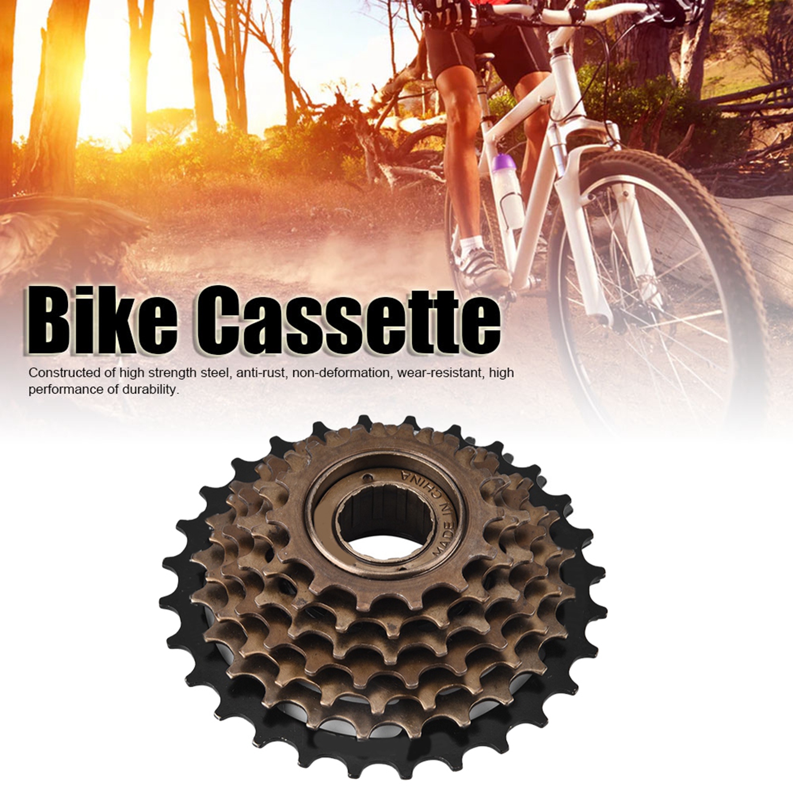 Bicycle Freewheel Cassette Sprocket 7 Speed Mountain Bike Replacement Accessory