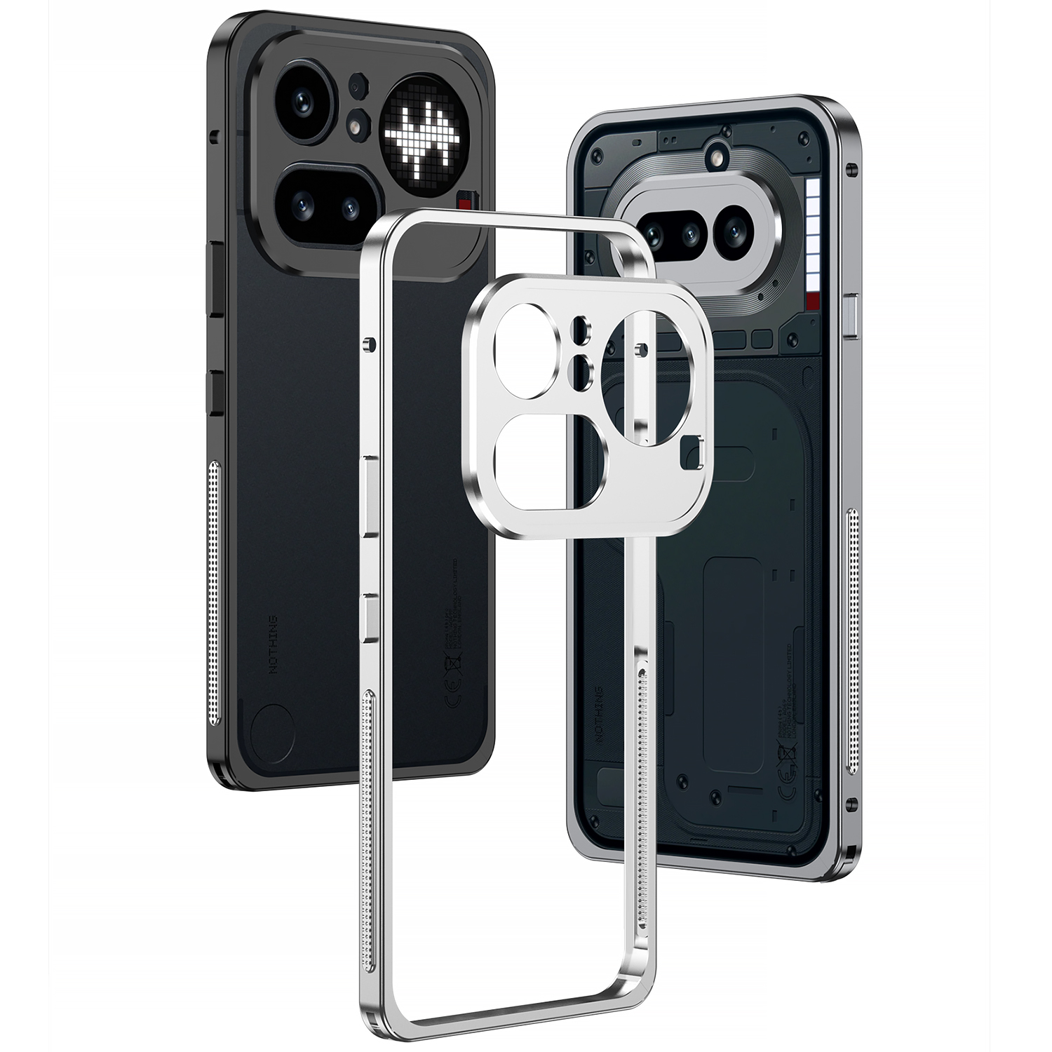 Case For Nothing Phone 3 3a Pro Life 4a 4a Pro Luxury Metal Bezel Ultra-Thin Anti-slip Thermal Cover Shockproof Bumper Funda
