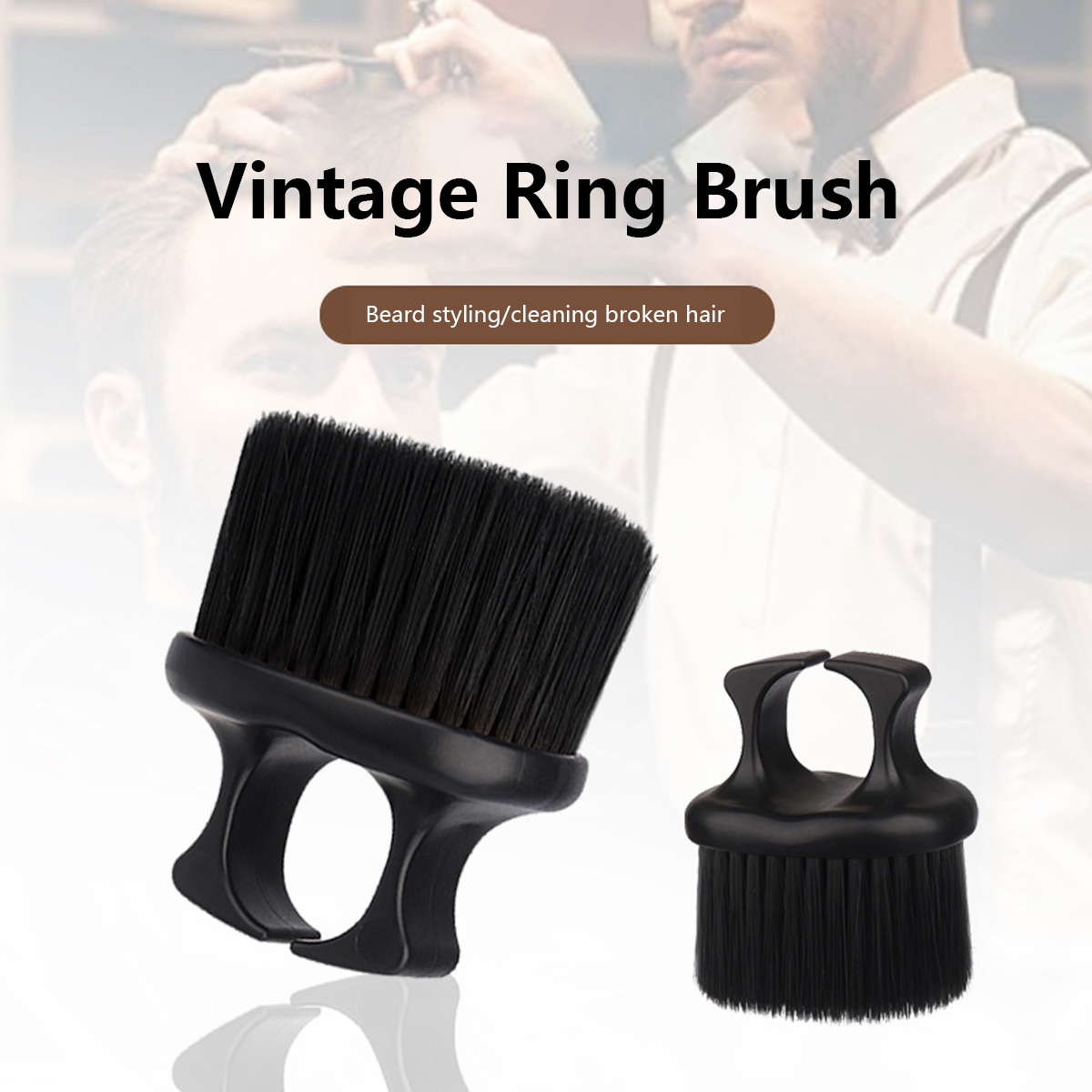 1pcs Ring Design Plastic Portable Hair Shattering Brush Hair Shattering Cleaning Salon Tool Special for real hair
