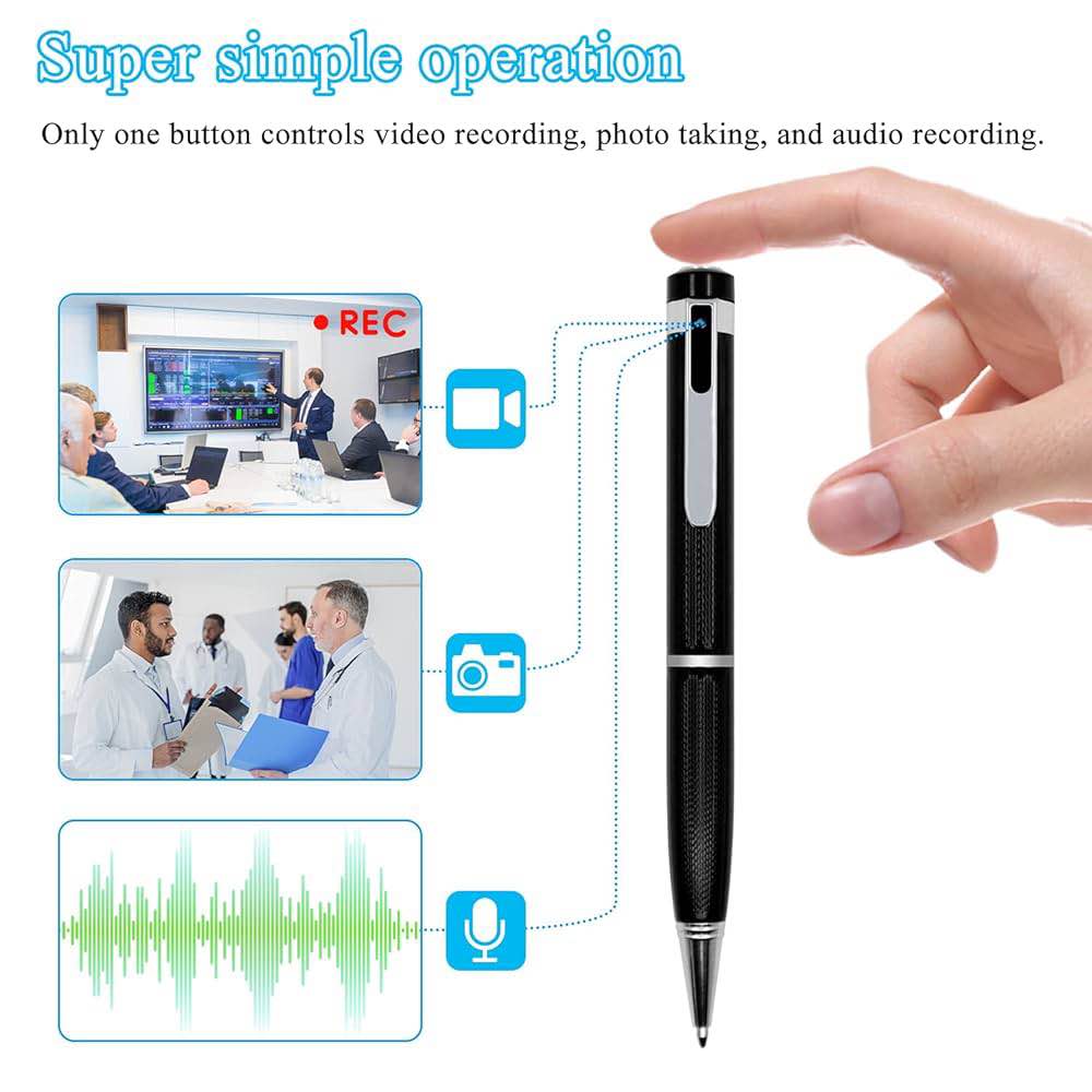 w8 Mini Camera Pen Pocket Sport Digital Voice Video Recorder for Business Conference 1080P Wearable Body Micro Cam Security Cameras