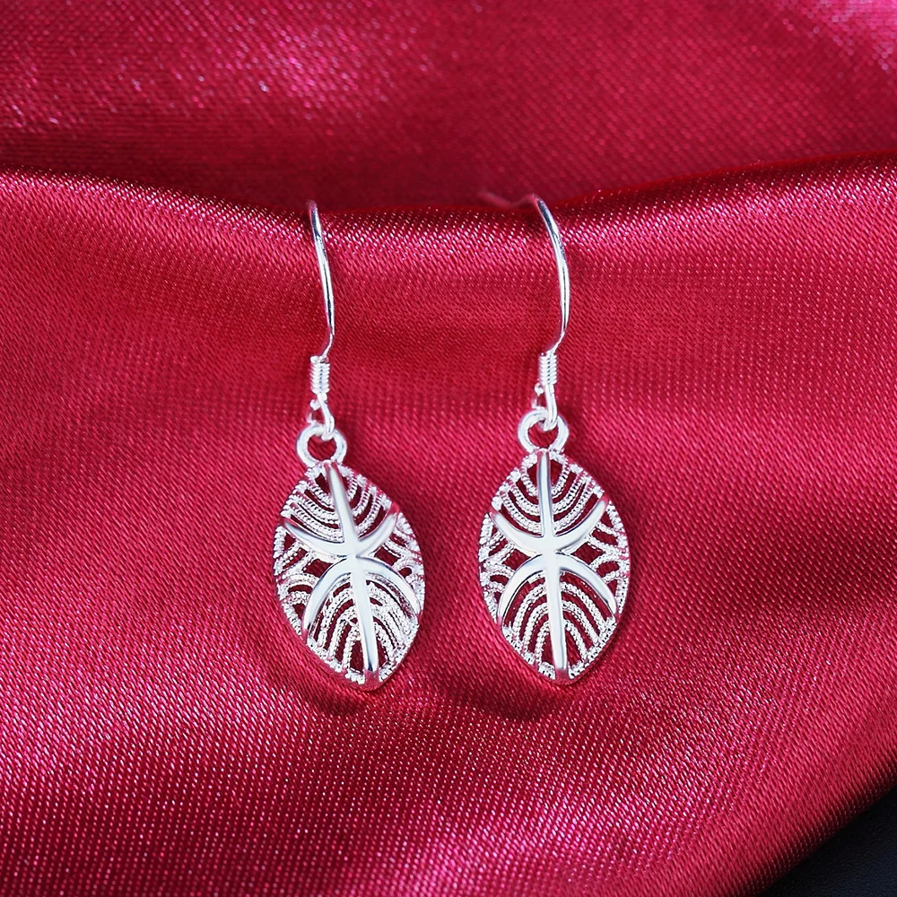 New Selling 925 Sterling Silver earrings high quality Fashion Jewelry Christmas Gift Wedding korean vintage