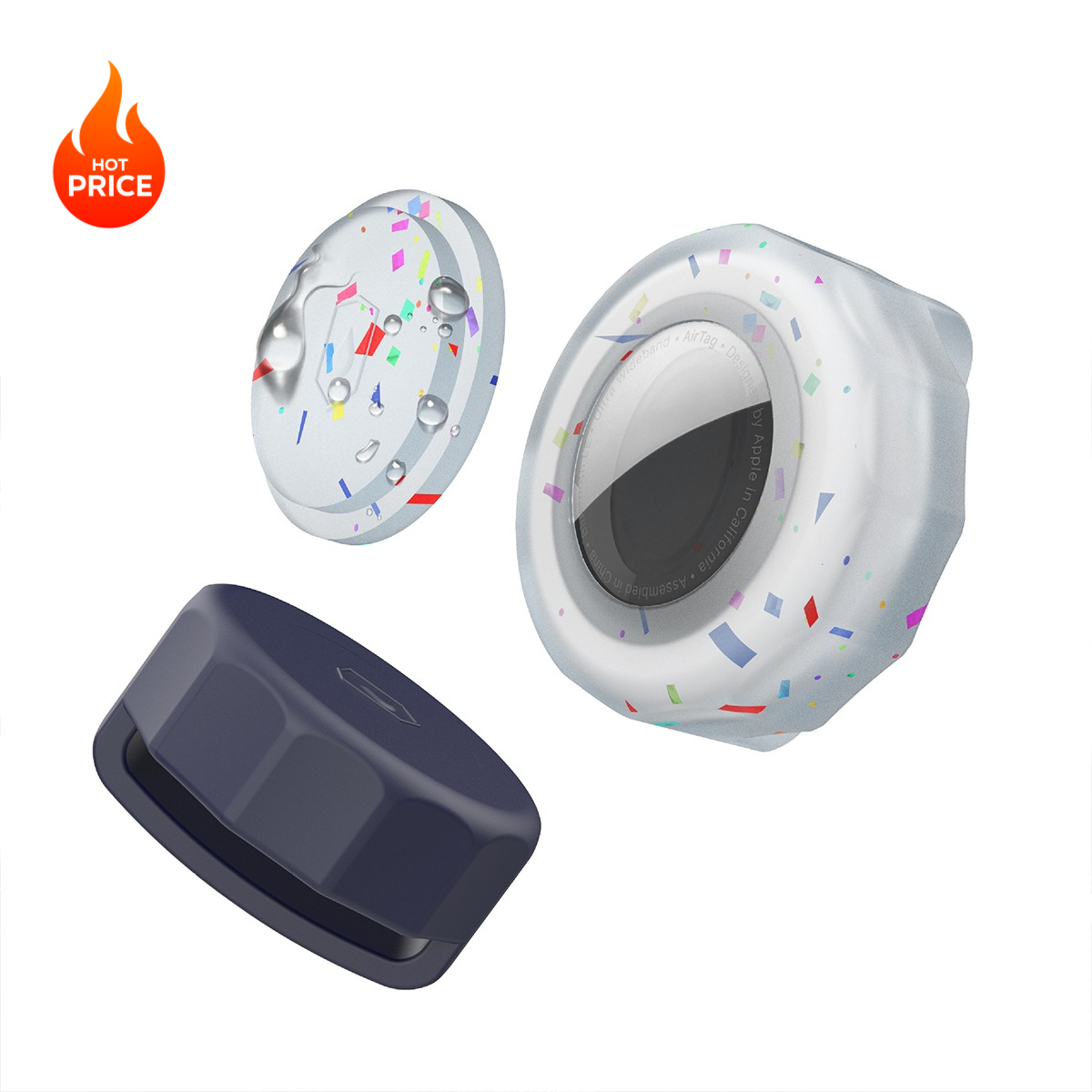 Airtag Waterproof Cover Hand Bag Dog Collars Anti-lost Holder for Air Tag Tracker Accessories Silicone Protective Case