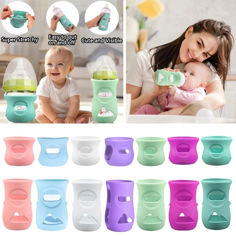 1/3pcs Silicone Bottle Sleeves for Philips Natural Glass Baby Bottles Silicone Bottle Sleeves 120ml/240ml