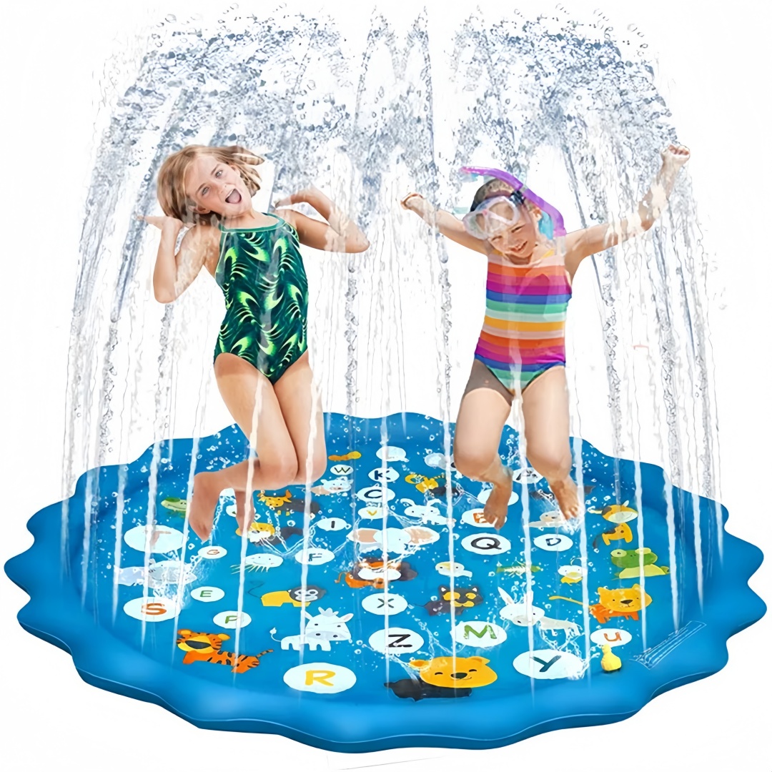 Outdoor fun toys Water Spray Mat Splash-Proof PVC Inflatable Lawn Play Mat Fun Water Spray For Summer water splash pad
