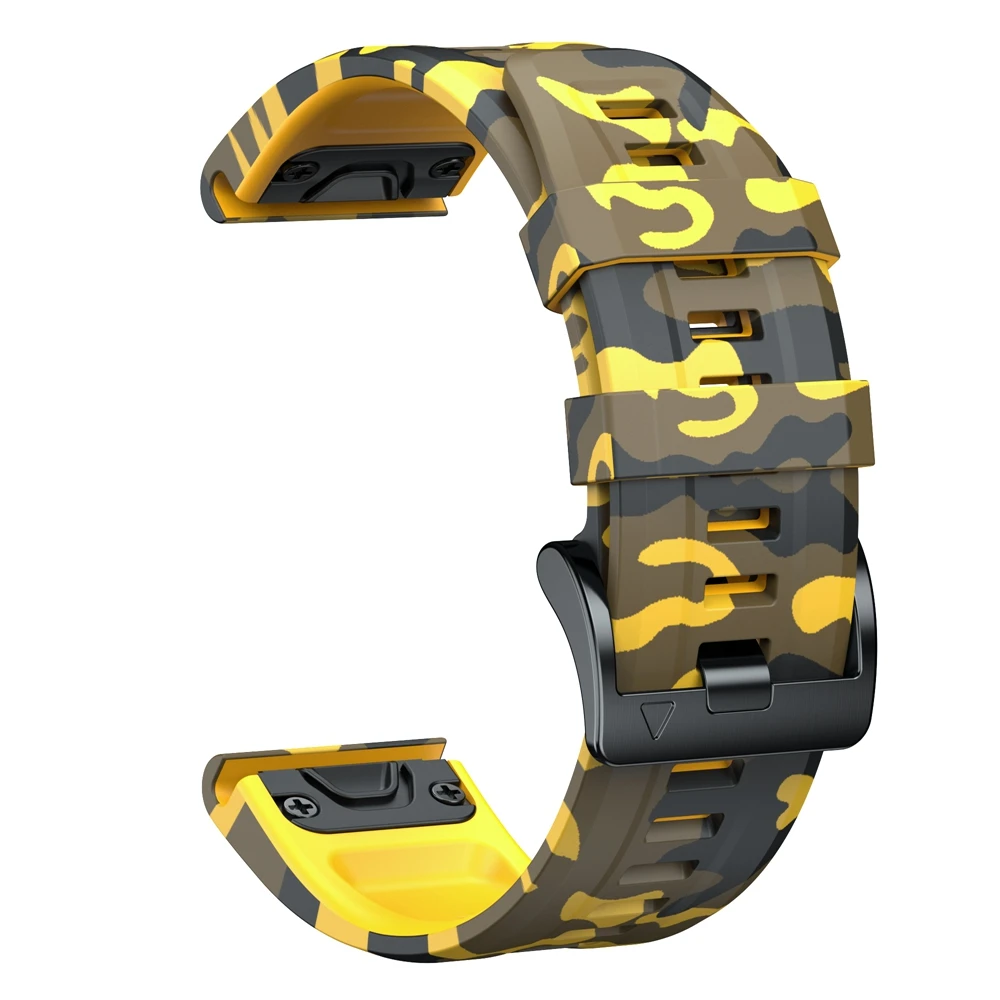QuickFit 22MM 26MM Sports Silicone Strap For Fenix 6X 7X Pro Band For Fenix 6PRO 5PLUS Bracelet Watchband