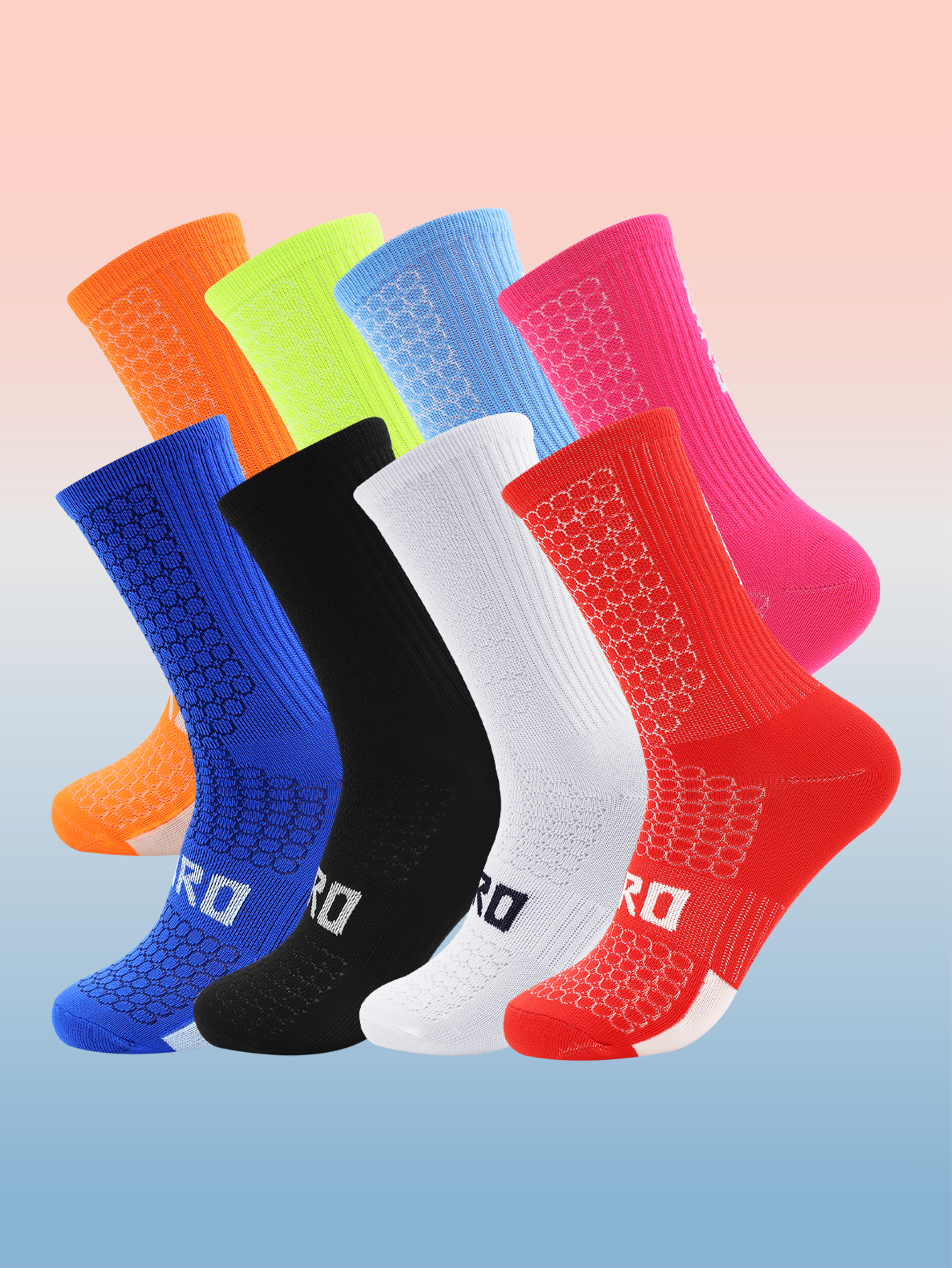 Professional Cycling Socks Compression Socks Breathable Men's And Women's Sports Running Basketball Socks