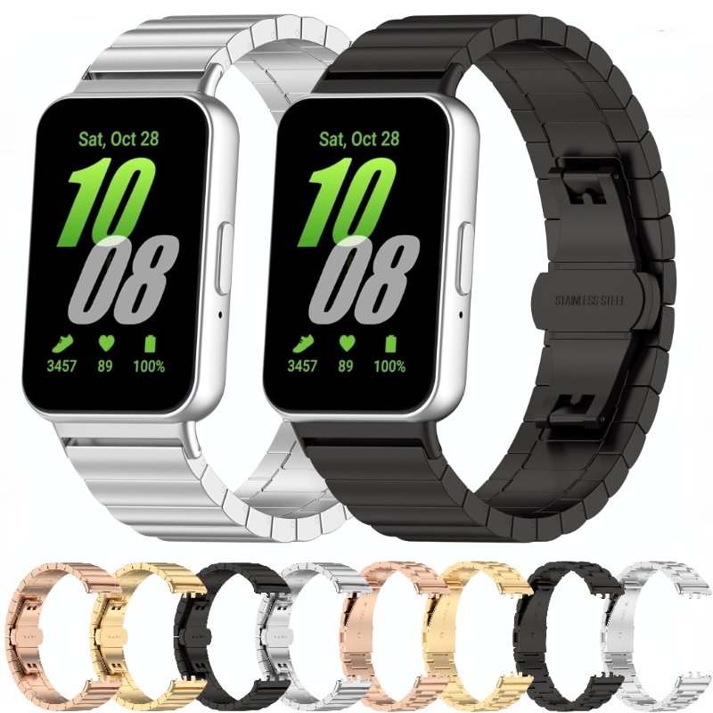Metal Stainless Steel Strap for Samsung Galaxy Fit 3 Fashion Comfortable Durable Wristband Samsung Galaxy Fit 3 Correa Accessory