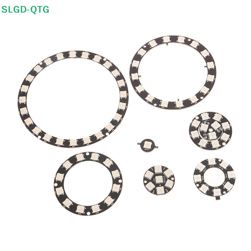 1/3/7/8/12/16/24 LEDs DC5V WS2812B Individually Addressable Pixel Ring Built-in IC 5050 RGB LED Ring Module LED Light
