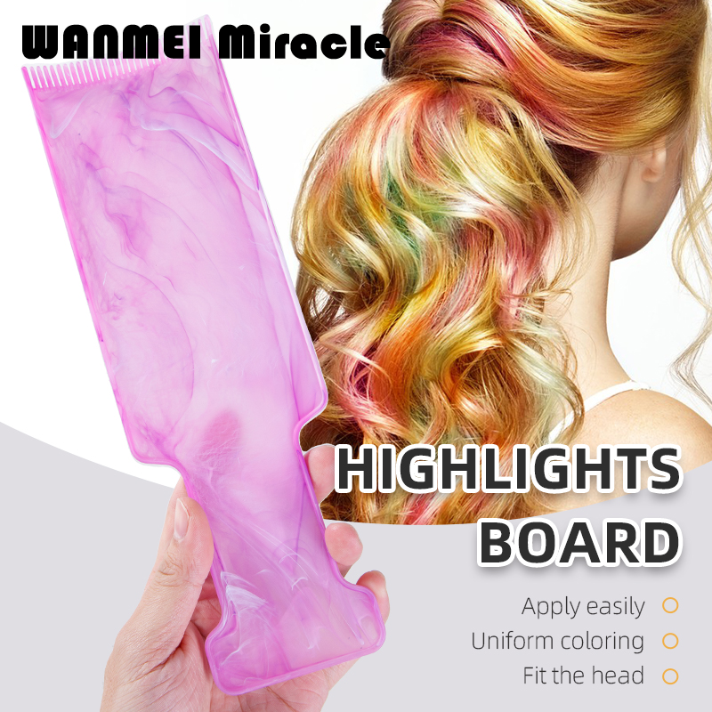 WANMEI 1/2pcs Professional Hair Coloring Highlighting Board with Teeth Salon Barber Tool Hair Coloring Boards Styling Tools