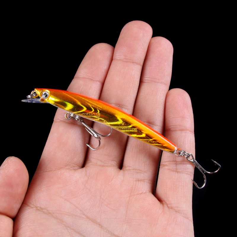 1PC/5pcs Minnow 8CM 5G Tackle Fishing Lure Baits With 2 Hooks Isca Artificial Hard Wobbler Lures Fishing Tackle