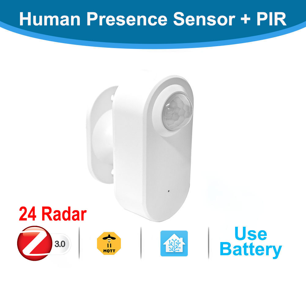 24G Zigbee Human Presence Detector Smart Human Body PIR Sensor Radar DetectorMotion Sensors Support Home Assistant