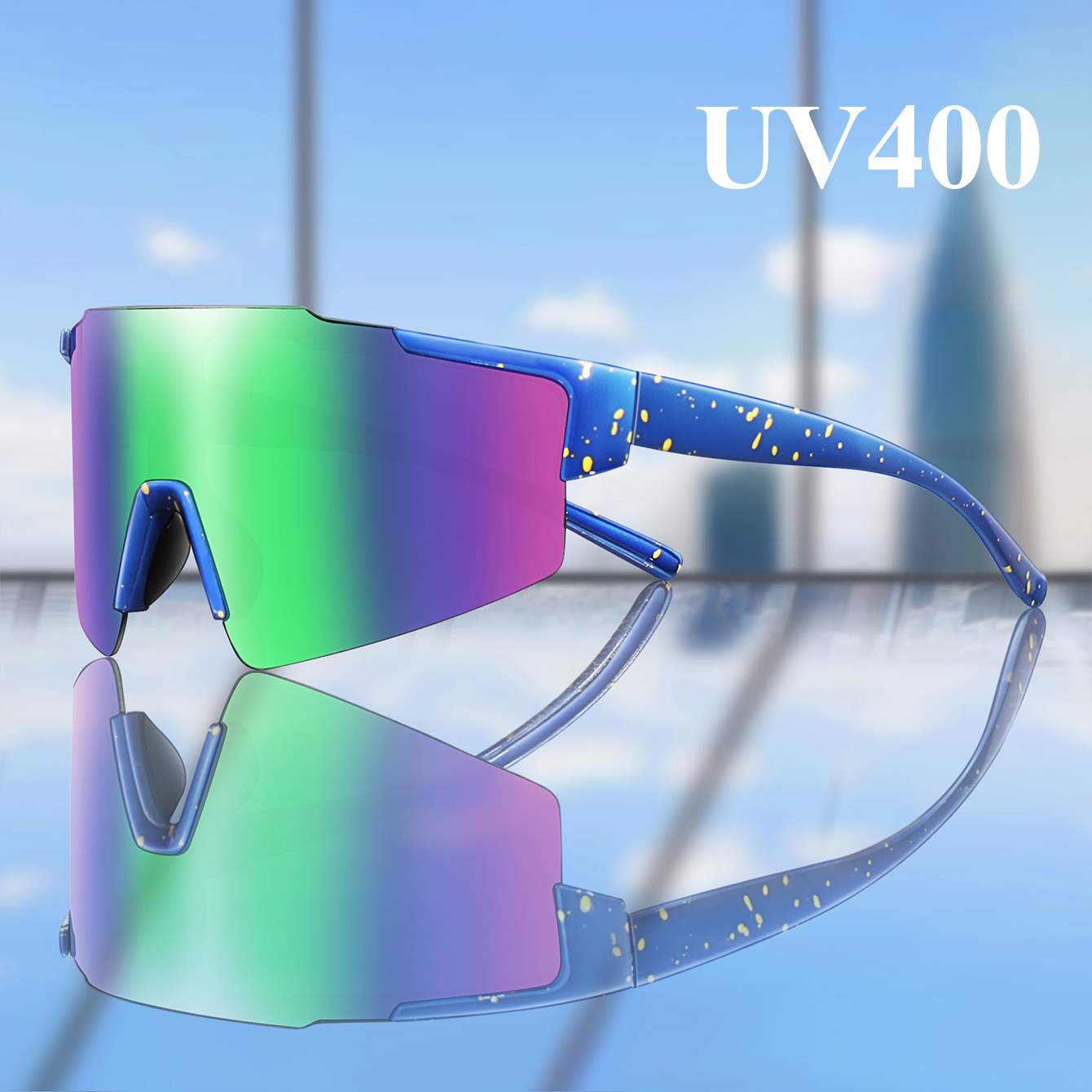 Men's Cycling Glasses Colorful Sunglasses Women's Outdoor Sports Glasses Bicycle Windproof Sunglasses YK9013
