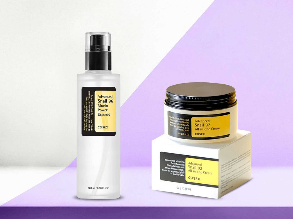 COSRX Advance Snail 96 Mucin Power Essence and Advance Snail 92 All in One Cream SET 100,100ML & 200ML