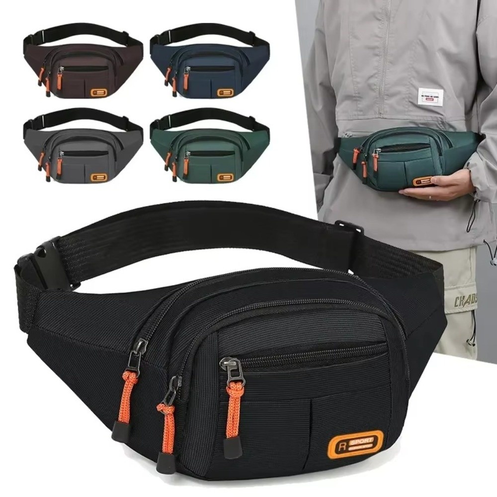 New Oxford Men's Crossbody Bags Large Capacity Durable Chest Shoulder Bag Waterproof Multifunctional Waist Bag Men Women