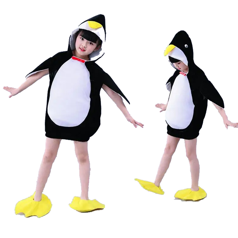 Halloween Penguin Costume Baby Girls Kids Animal Jumpsuit Suit Carnival Party Cosplay Role Play Fancy Dress Child Costume