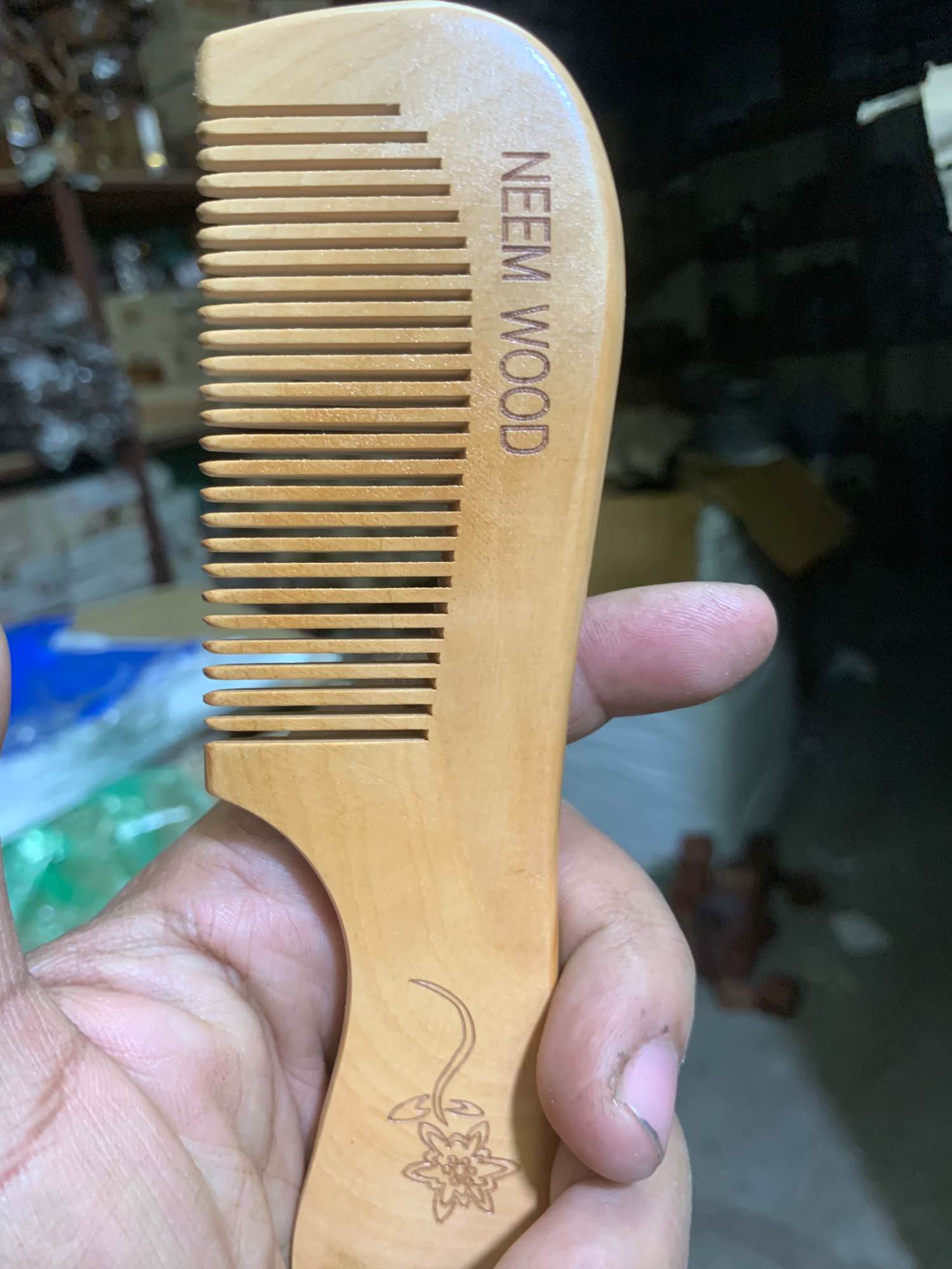 Neem wood comb high quality finish