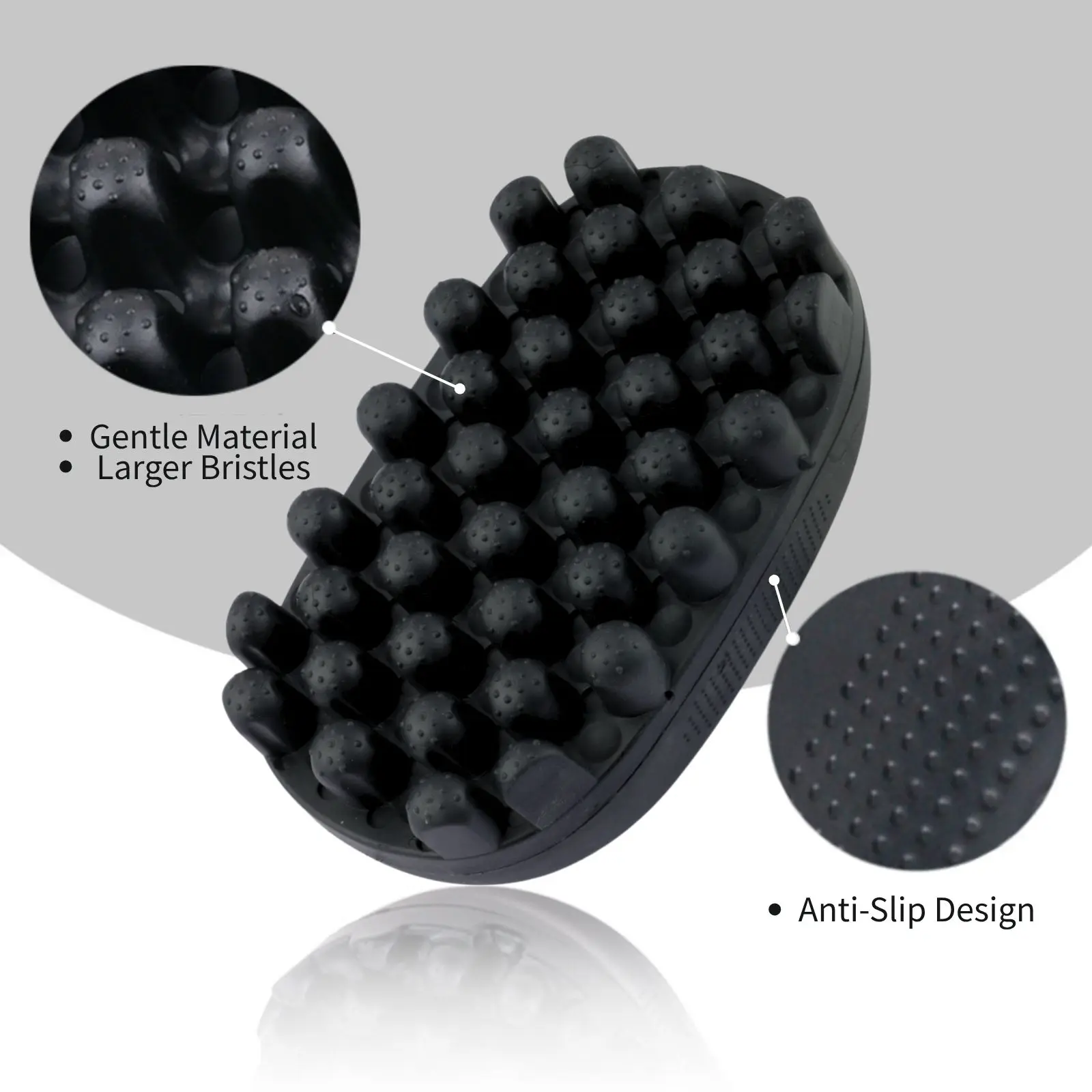 NEW Nonslip Rubber Curling Brush Sponge Glove Afro Natural Coil Wave Hair Brush Twist Styling Comb Salon Curly Hairdressing Tool