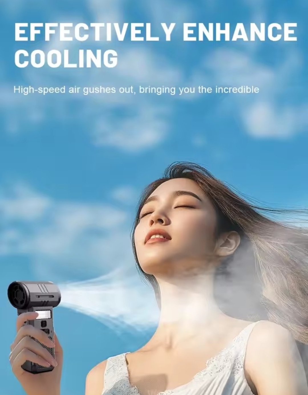 LUMERA -Mini Turbo Jet Fan 350000 RPM | 3-in-1 Rechargeable Air Duster, Vacuum & LED Light