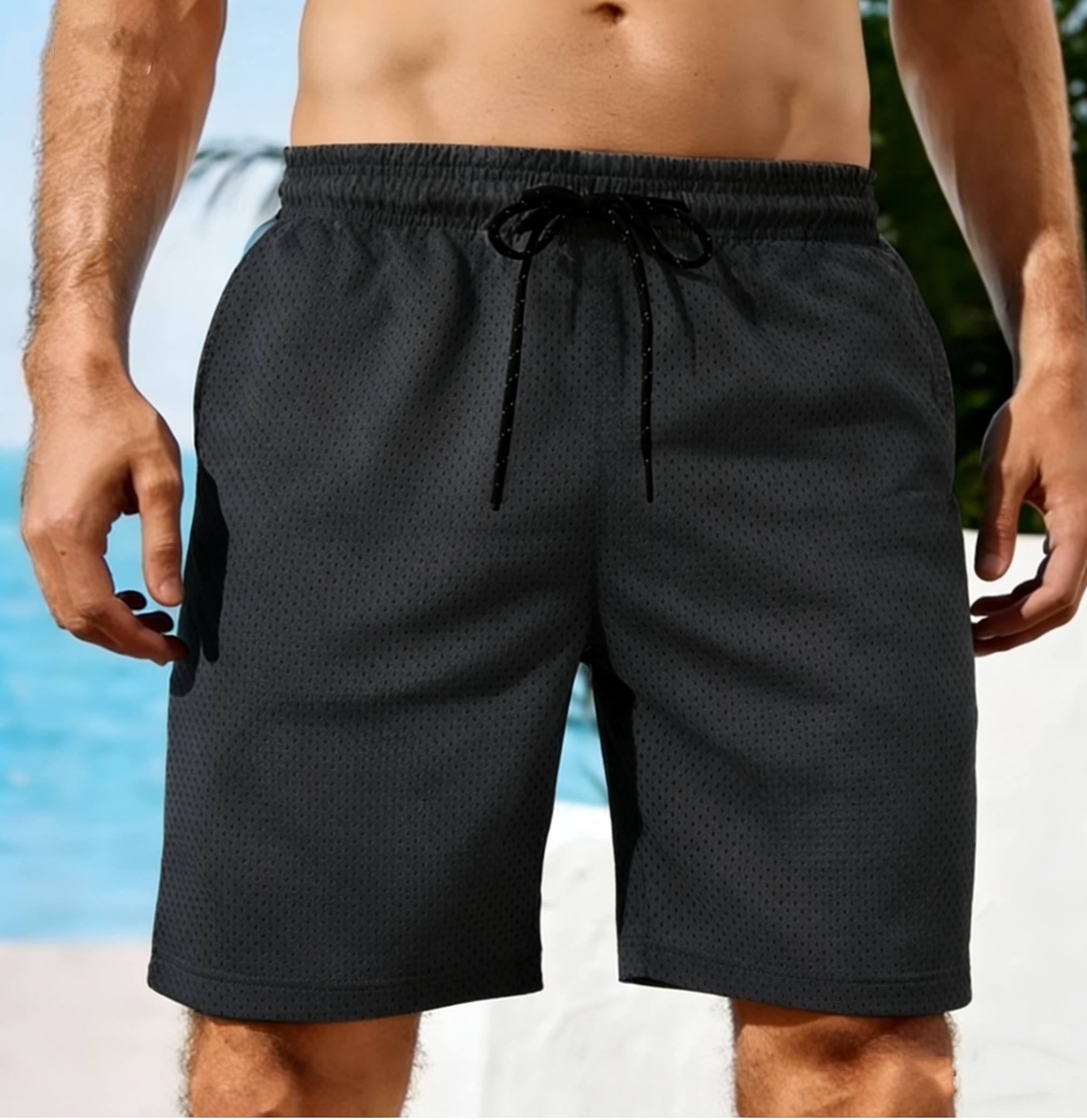 Summer Basketball Shorts Male Casual Sports Shorts Mesh Fitness Short Trousers Breathable Five Points Pant Y2k Running Clothing