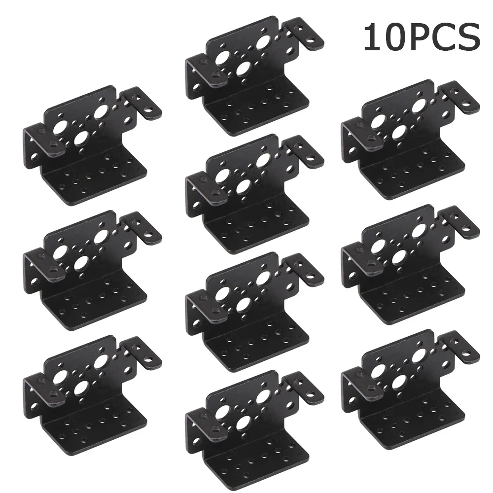 1/2/4/10 PCS Multi Servo Bracket for MG995 MG996R Universal Aluminum Multifunction Servo Bracket Robot Steering Gear Bracket