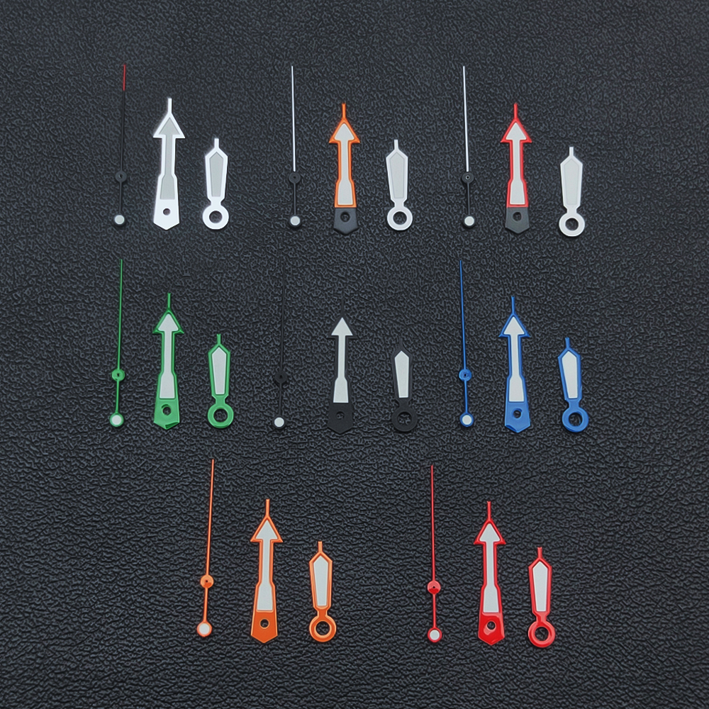 Green luminous hands, compatible with NH35 NH36 3135 ETA 2824 2836 Miyota 8205 8215 821A PT5000 movements.
