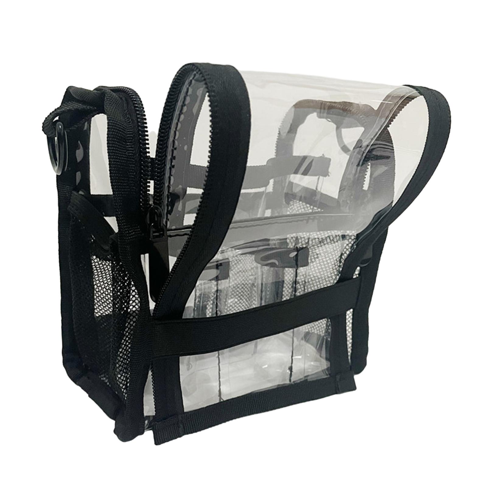 Large Clear Makeup Bag Multipurpose Waterproof Portable Transparent Makeup Artists Bag for Outdoor Bedroom Bathroom Office Home