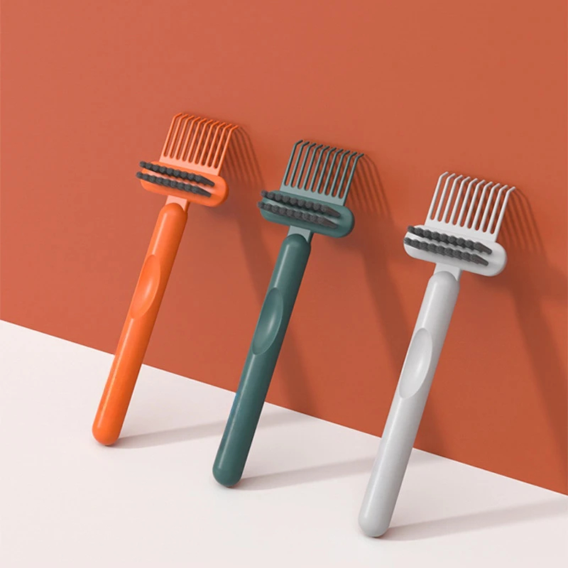 2in1 Comb Cleaning Brush Hairbrush Duster Mini Rake Embedded Tool Hair Dirt Remover for Hair Comb Dust Portable for Home Salon