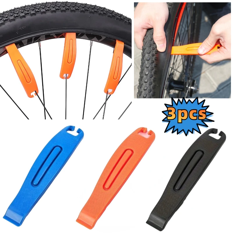 3PCS MTB/Road Bike Tire Levers Ultralight Pry Bar Rim Spoon for Tire Change Cycling Removal Tools Crowbar Set