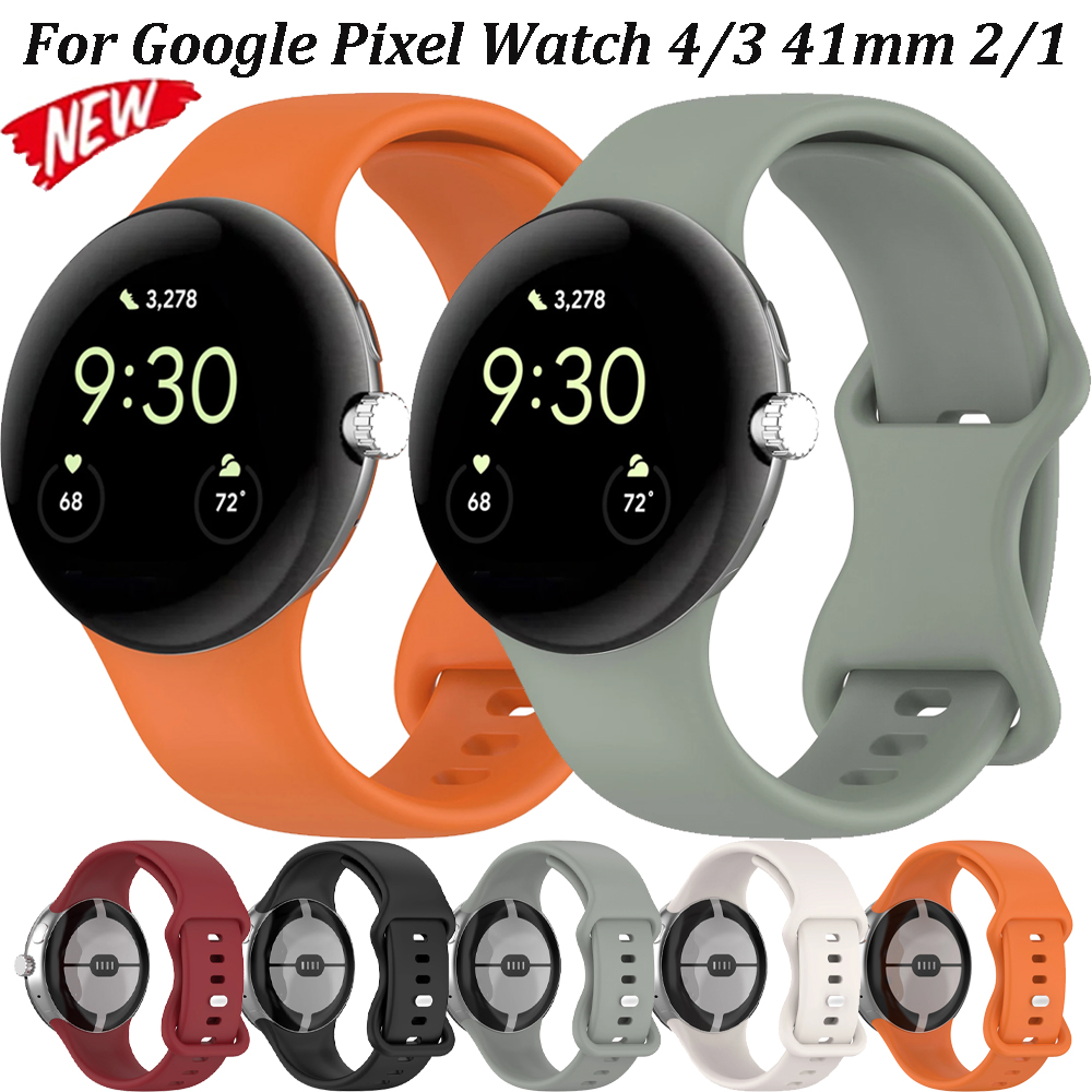 Silicone Strap for Pixel Watch 3 Band 45mm 41mm Official Original Replaceable Wristband for Pixel Watch 2 1 Strap