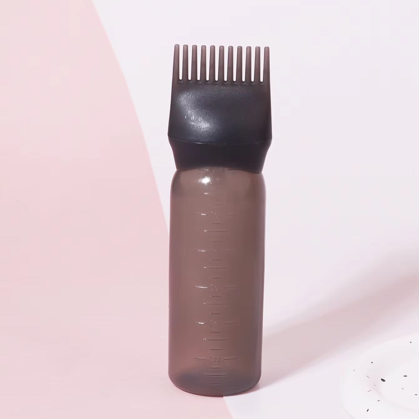 1pc Hair Dye Applicator Bottle with Scale Value, Comb Applicator, Suitable for Salons and Homes for Hair Accessories